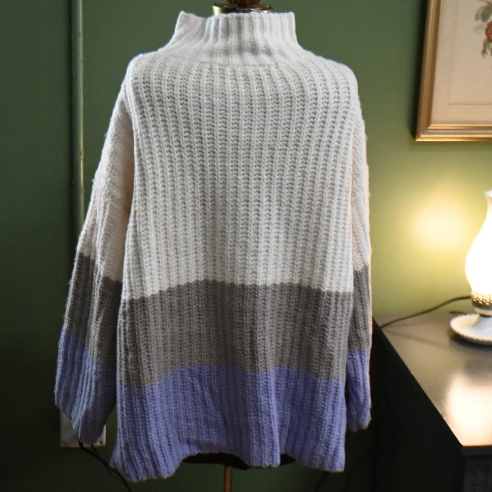 Ann Taylor Colorblock Turtleneck - Picture 4 of 4